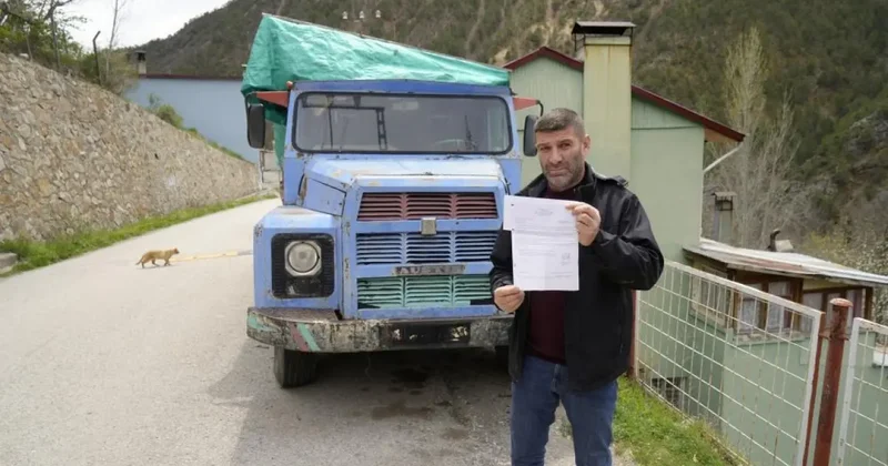 Gümüşhane den çıkartmadığı aracına FSM den ceza geldi1