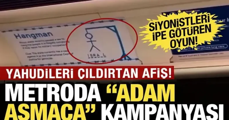 İsrail e karşı adam asmaca kampanyası! Filistinlilere Londra metrosunda ilginç destek