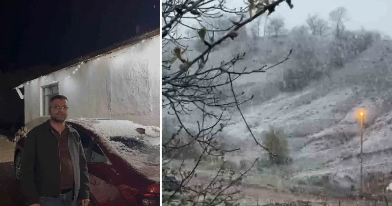 Tokat’ta bahar kar sürprizi Tokat Haberleri