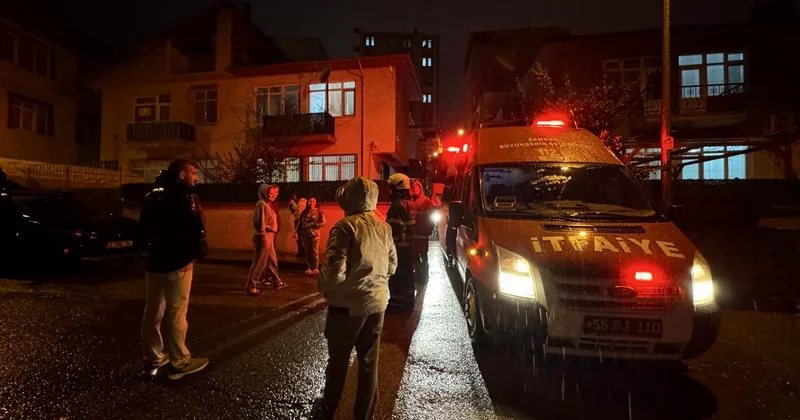 Samsun’da evdeki yangında dumandan etkilenen 2 kişi hastaneye kaldırıldı