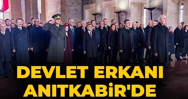 Devlet erkanı Anıtkabir de buluştu