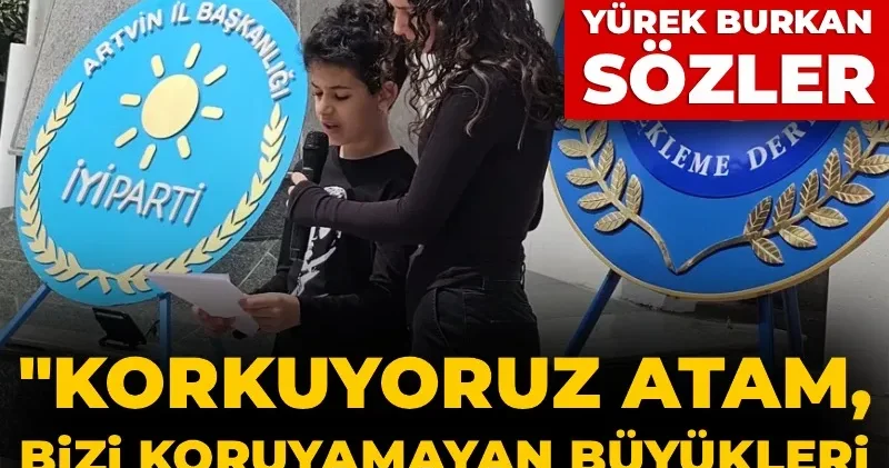 Ortaokul öğrencisinden duygulandıran 23 Nisan sözleri: Korkuyoruz Atam, bizi koruyamayan büyükleri sana şikâyet ediyorum