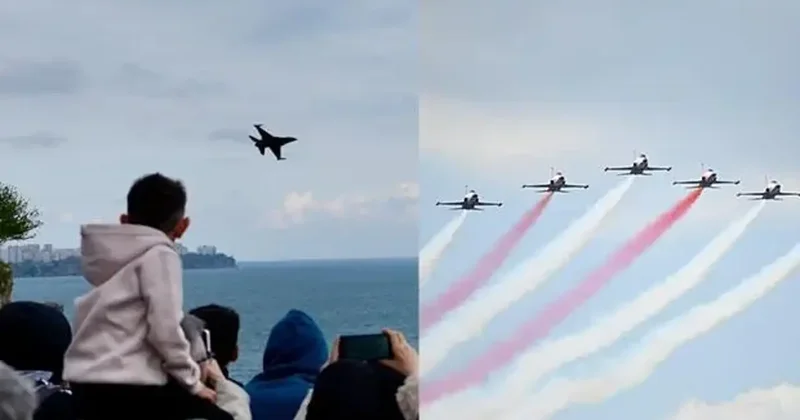 Çelik kanatlardan gökyüzünde özel dans: Nefes kesen anlar