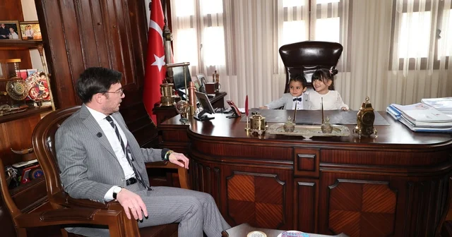 Başkan Yazıcıoğlu, makamını miniklere devretti Tokat Haberleri