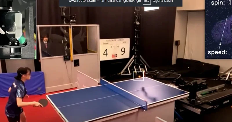 ROBOTLAR SPORU DA MI ELE GEÇİRECEK? MASA TENİSİ ROBOTU ÜST DÜZEY SPORCULARI YENDİ VE TARİHE GEÇTİ