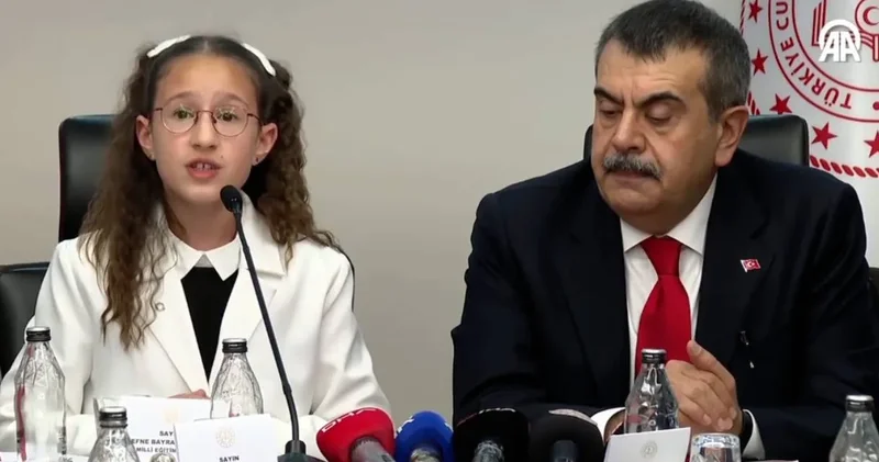 Bir günlüğüne Milli Eğitim Bakanı olan Defne ilk icraatini açıkladı