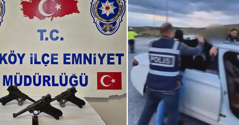 Asırlık Nazi silahları Yozgat’ta şüpheli otomobilden çıktı! Sözcü Gazetesi