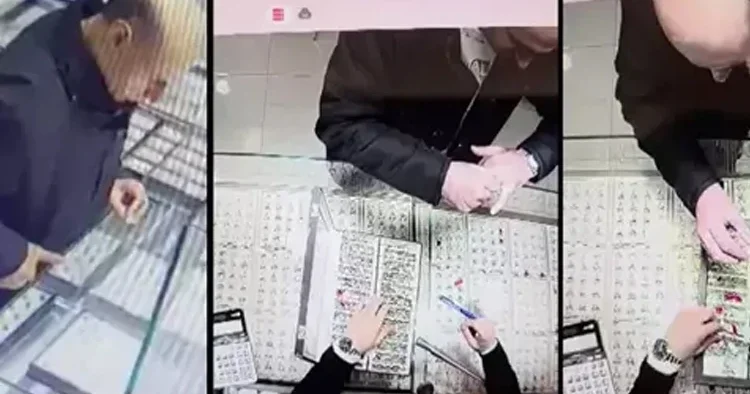 Yüzüklerin hırsızı yakayı ele verdi