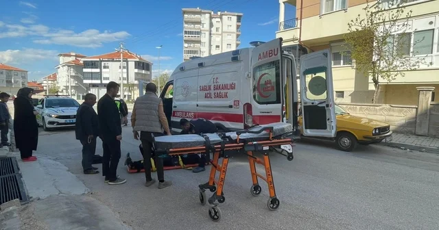 Karaman da devrilen motosiklet metrelerce sürüklendi: 1 yaralı Karaman Haberleri