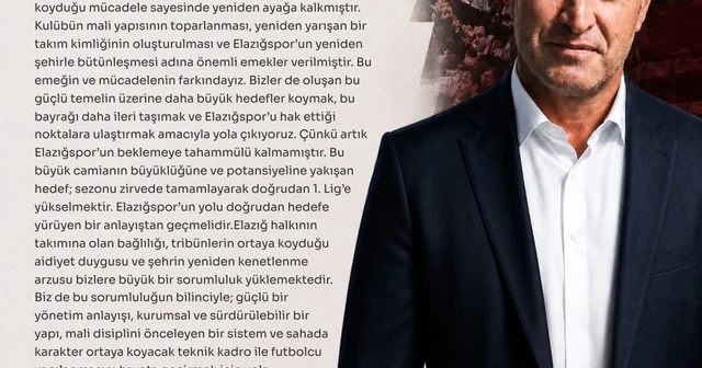 Ahmet Toprak, Elazığspor başkanlığına adaylığını açıkladı Elazığ Haberleri