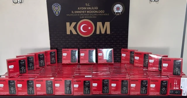Aydın da kaçak telefon operasyonu: 100 cihaza el konuldu Aydın Haberleri
