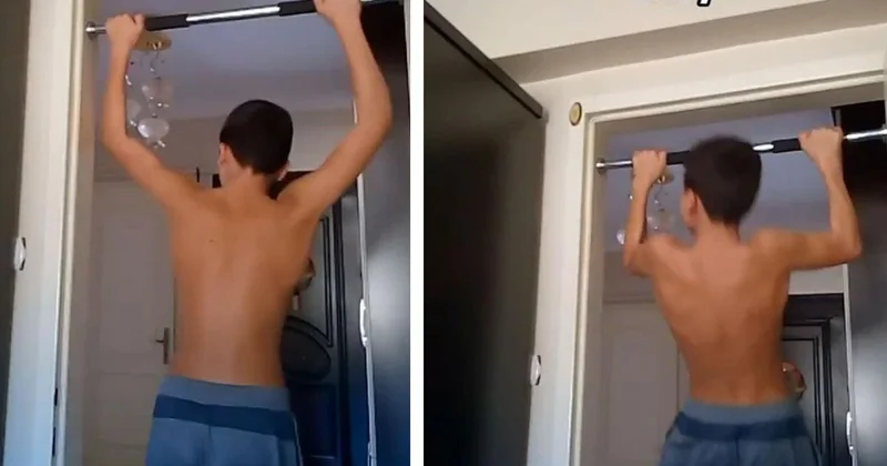 4 yıl boyunca barfiks çekti, adeta bambaşka biri oldu