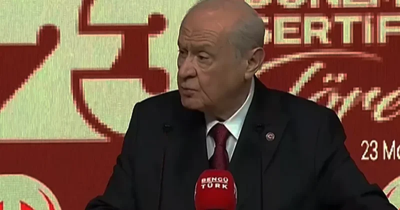 MHP lideri Devlet Bahçeli: Devletle kavgaya tutuşanların yaptığı siyaset değildir