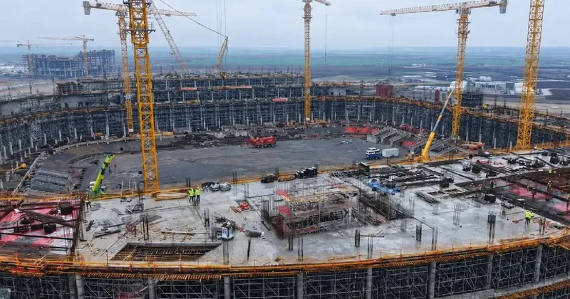 Dünyada eşi benzeri yok: Havada süzülen 12 bin tonluk bahçeli stadyum Sözcü Gazetesi