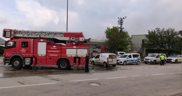 Bursa da sunta fabrikasında korkutan yangın Bursa Haberleri