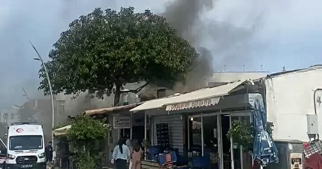 Yangında 2 iş yerinde zarar oluştu Muğla Haberleri