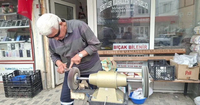 Hisarcık ta bıçakçıların yoğun mesaisi Kütahya Haberleri