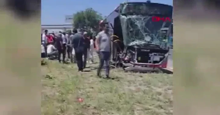 Son dakika... Ankara da belediye otobüsü kaza yaptı: Yaralılar var