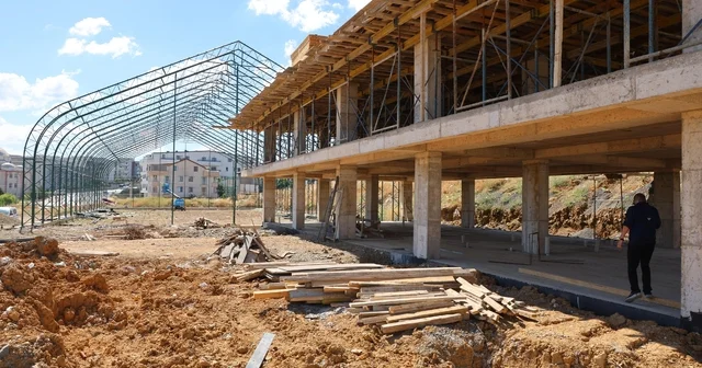 Darıca da 100 milyon lira destekli spor kompleksinin inşası sürüyor Kocaeli Haberleri Habertürk Yerel Haberler