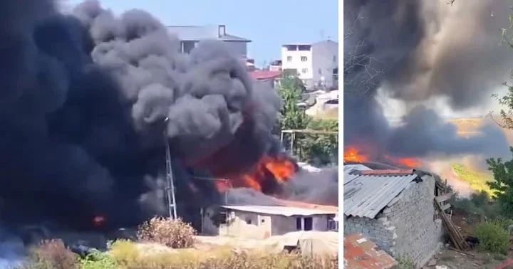 Sultangazi de metruk fabrikada yangın! Ormanlık alana sıçradı... Çok sayıda ekip sevk edildi