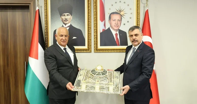 Bakan Çiftçi Filistin İçişleri Bakanı Ziyad Hab el Rih ile görüştü Gündem Haberleri