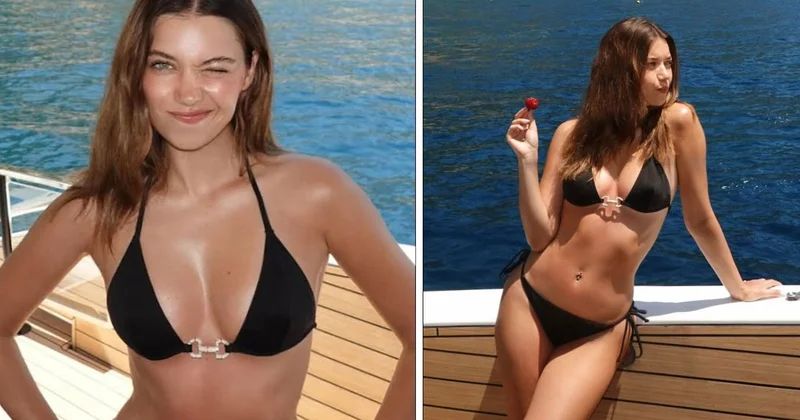Afra Saraçoğlu nun tatil pozları gündem oldu! Sezon yorgunluğunu denizde attı Sözcü Gazetesi