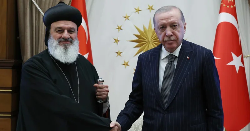 Cumhurbaşkanı Erdoğan, Süryani Ortodoks Kilisesi Patriği ni kabul etti