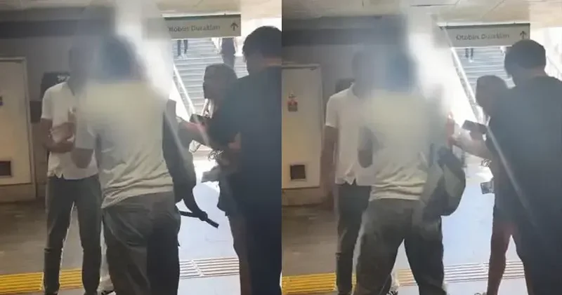 Şişli’de metrobüs istasyonunda gizlice kadın fotoğrafı çeken şüpheliye vatandaş müdahale etti