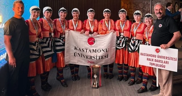 Kastamonu Üniversitesi Halk Dansları Topluluğu Türkiye ikincisi oldu Kastamonu Haberleri Habertürk Yerel Haberler