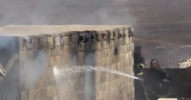 Mardin de çıkan anız yangınına müdahale ediliyor VİDEO İZLE