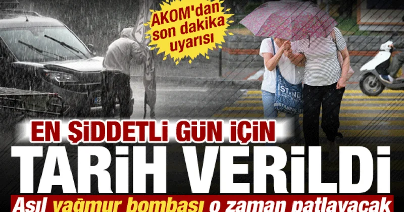 AKOM peş peşe uyarı: İstanbul da 3 gün boyunca sürecek! Cumartesiye dikkat...