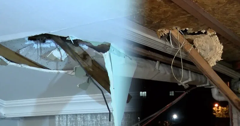Yer: İstanbul! Her şey bir anda oldu, evin çatısını deldi: Bomba patladı sandım