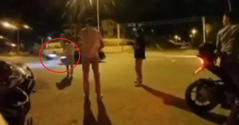 Motosiklet Kazası Güvenlik Kamerasında