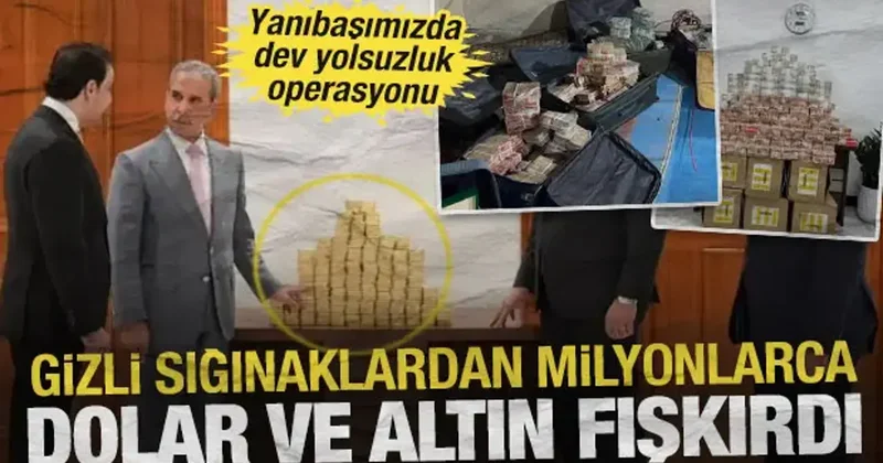 Irak ta dev yolsuzluk operasyonu: Gizli sığınaklardan milyonlarca dolar ve altın fışkırdı