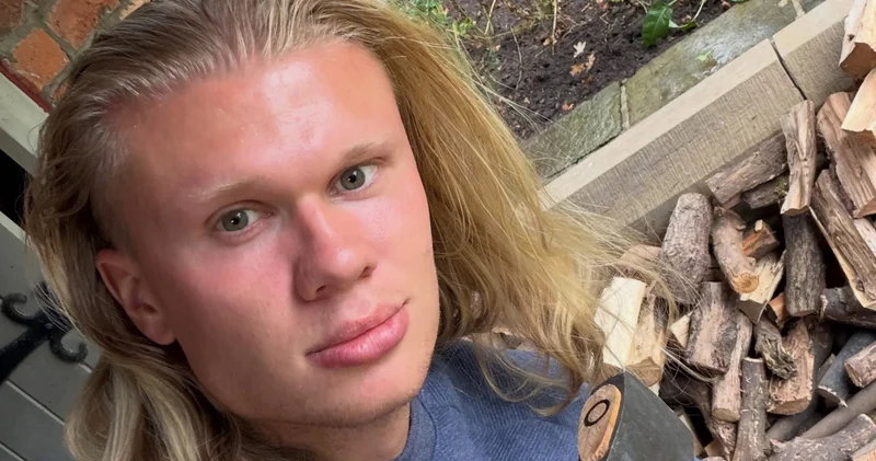 Erling Haaland ikonik uzun saçlarına veda etti