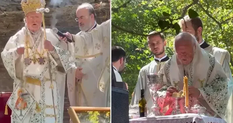 Patrik Bartholomeos, Erdek’te ayin yönetti