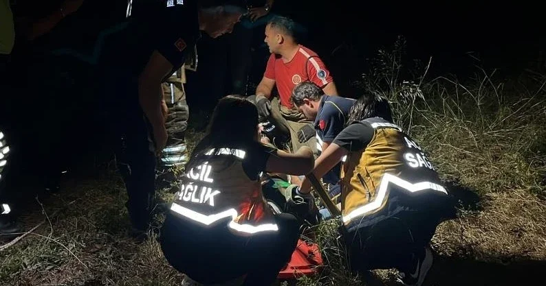 Bursa da feci kaza! Manevra yaparken uçurumdan düştü