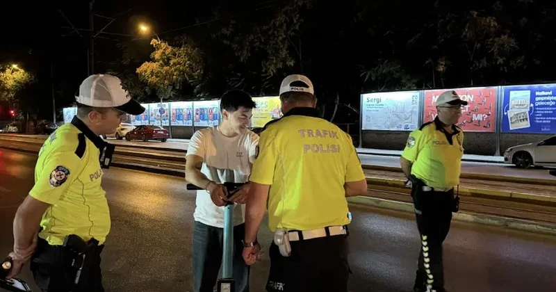 Eskişehir de alkollü skuter sürücüsüne 25 bin lira ceza Sözcü Gazetesi