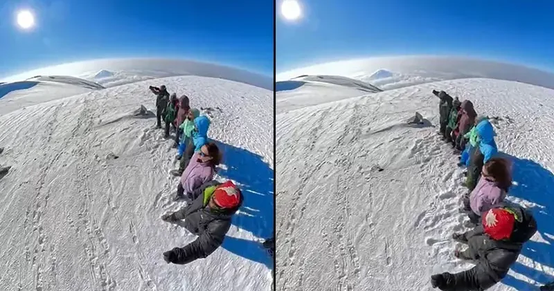 Ağrı Dağı’nın zirvesinde halay çektiler