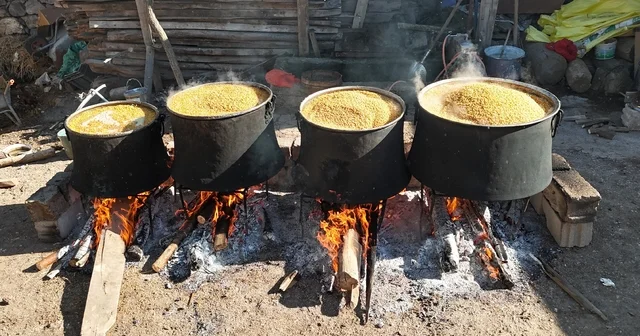 Anadolu sofralarının vazgeçilmezi bulgur için kazanlar kaynamaya başladı Yozgat Haberleri Habertürk Yerel Haberler
