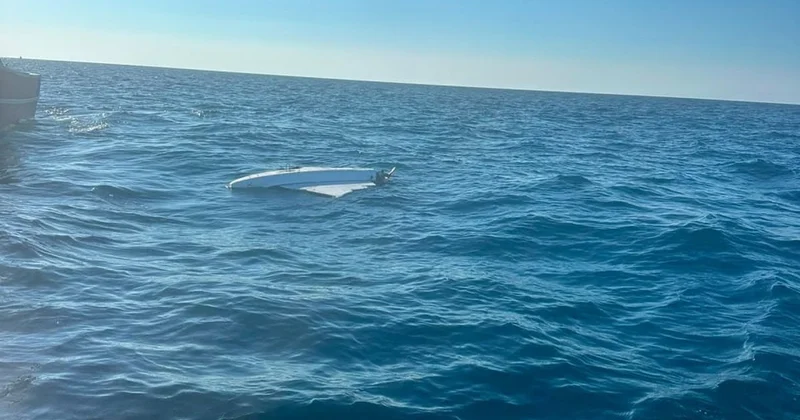 Karasu da Ters Dönmüş Dron Bulundu