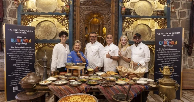 Şeflerden cağ kebabı, su böreği ve kadayıf dolmasına tam not Erzurum Haberleri Habertürk Yerel Haberler