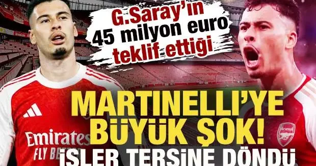 Galatasaray ın 45 milyon euro teklif ettiği Martinelli ye büyük şok! İşler tersine döndü