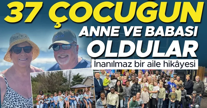 37 çocuğun anne ve babası oldular! İnanılmaz bir aile hikâyesi