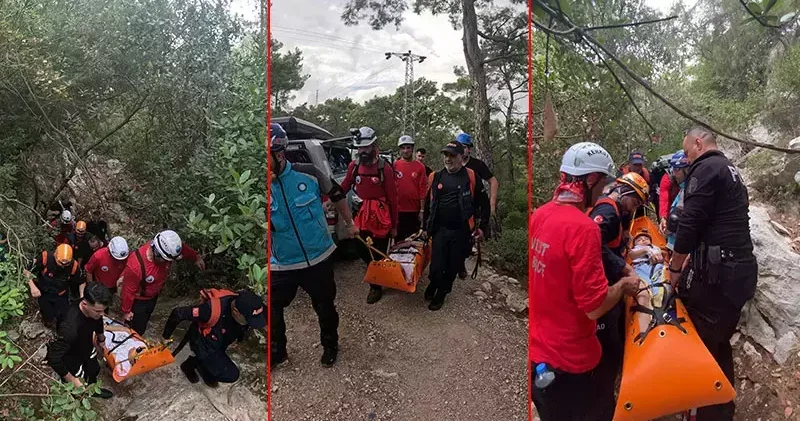 AFAD, ormanda mahsur kalan turisti kurtardı