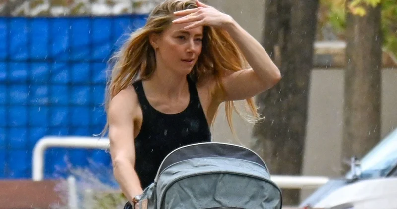 Amber Heard ikizleriyle Madrid sokaklarında magazin haberleri