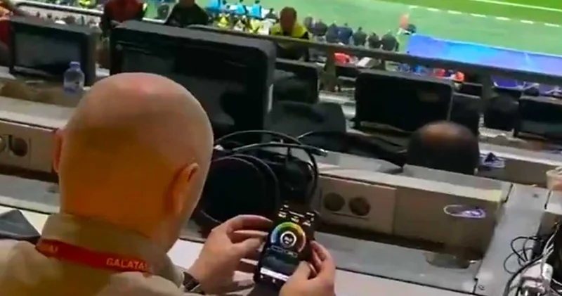 Norveçli gazeteci Galatasaray maçında telefonda gördüklerine inanamadı