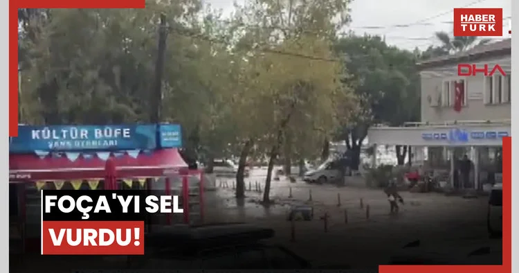 Foça yı sel vurdu!