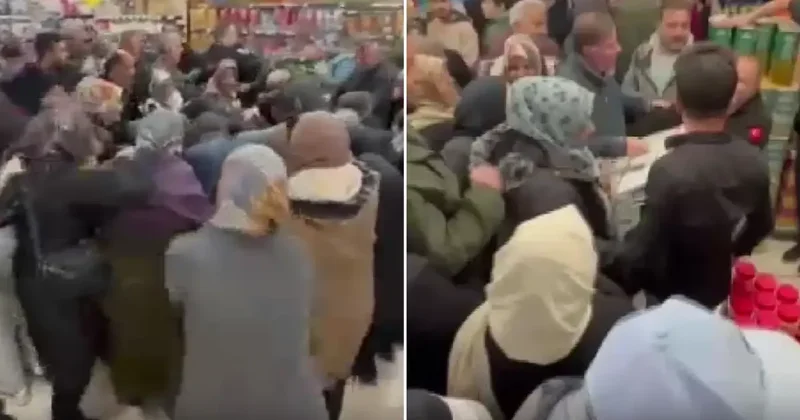 Televizyonlar bin liraya satışa sunuldu, market savaş alanına döndü