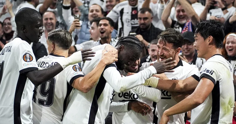 Dolmabahçe de 4 gol, 1 kırmızı kart! Beşiktaş Avrupa da namağlup ilerliyor